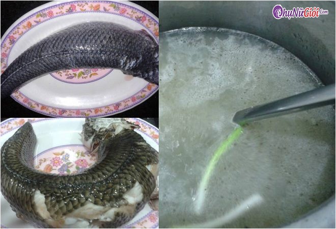 Sơ chế nấu cháo cá lóc truyền thống