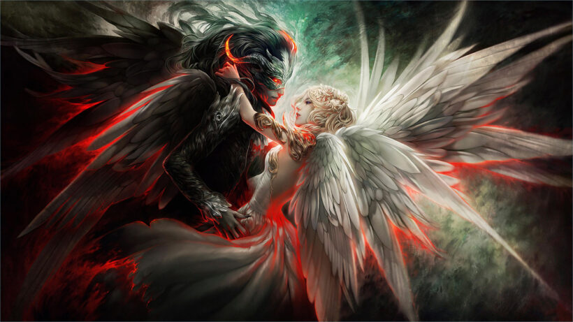 Hình nền thiên thần và ác quỷ cực đẹp