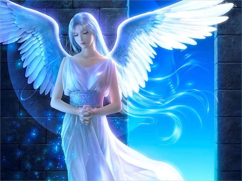 hình ảnh nữ thiên thần thánh khiết xinh đẹp
