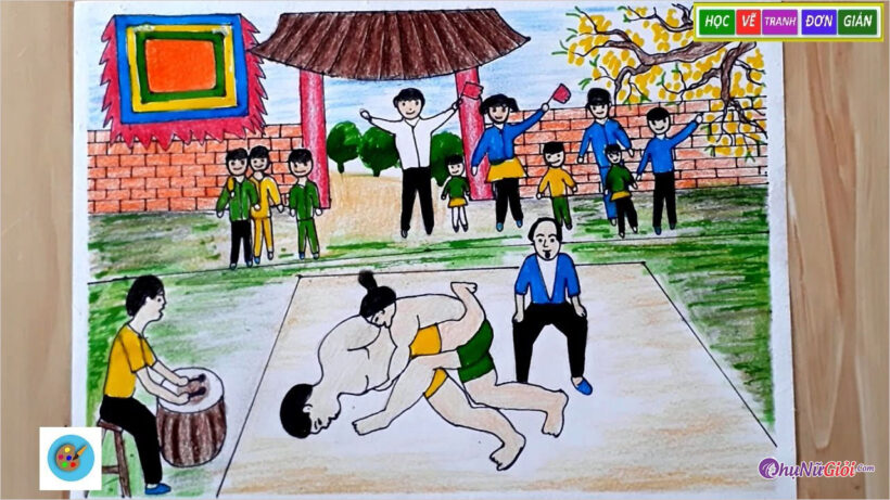 Vẽ tranh đấu vật dân gian không chỉ là một sở thích mà còn là một phần của văn hóa dân gian Việt Nam. Hãy truy cập hình ảnh liên quan để khám phá cách vẽ các nhân vật đấu vật và tạo ra những bức tranh tuyệt vời.