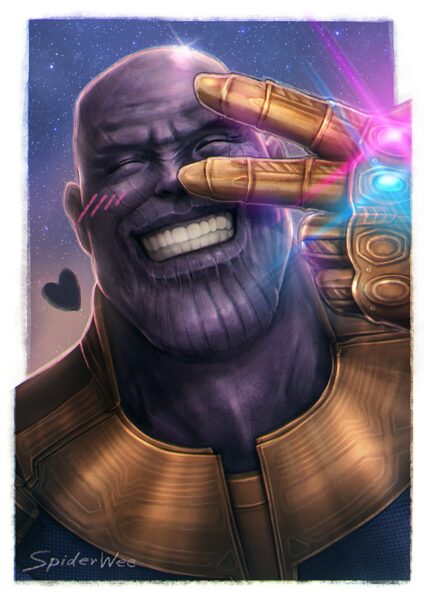 Hình ảnh Thanos dễ thương làm hình nền