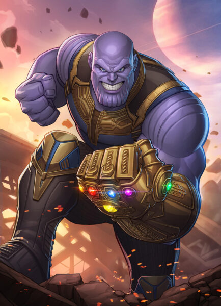 Hình ảnh Thanos hoạt hình mạnh mẽ
