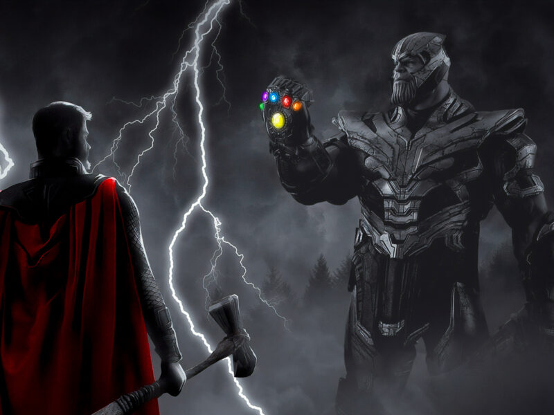 Hình ảnh Thanos và Thor