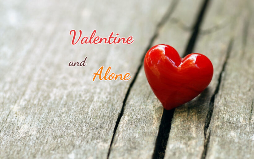 Hình ảnh valentine buồn, trái tim cô đơn
