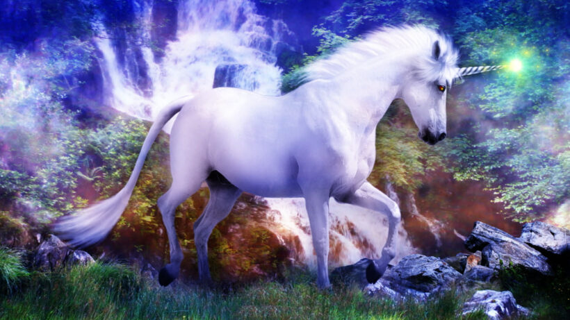 Hình nền con ngựa trắng 3D tuyệt đẹp