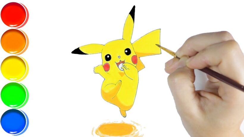 Hình vẽ Pokemon Pikachu
