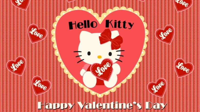 Hình ảnh Hello Kitty trong ngày lễ tình yêu