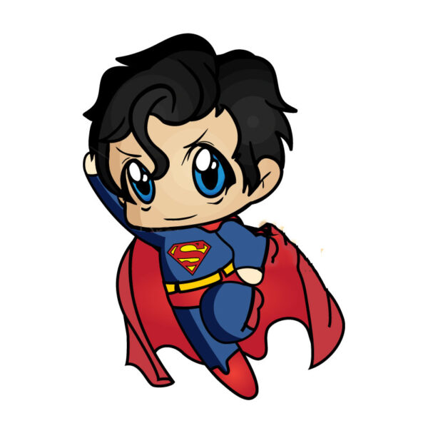 Hình ảnh chibi superman cute, dễ thương