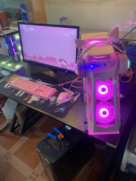 Hình ảnh dàn PC khủng màu hồng
