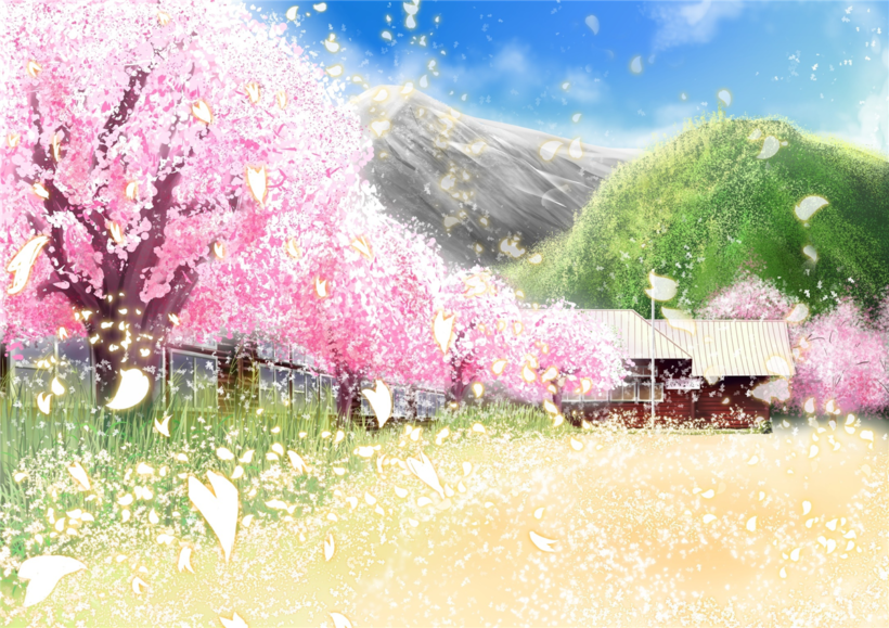 Hình ảnh hoa Anh Đào anime đẹp ở Nhật Bản