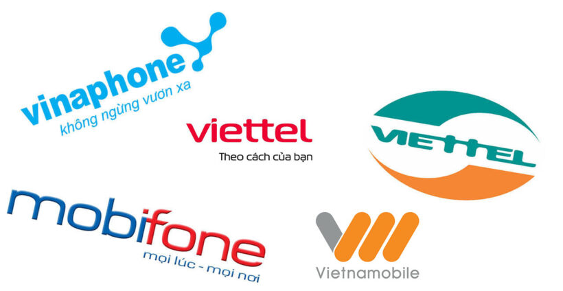 Hình ảnh logo viettel, mobifone, vinaphone