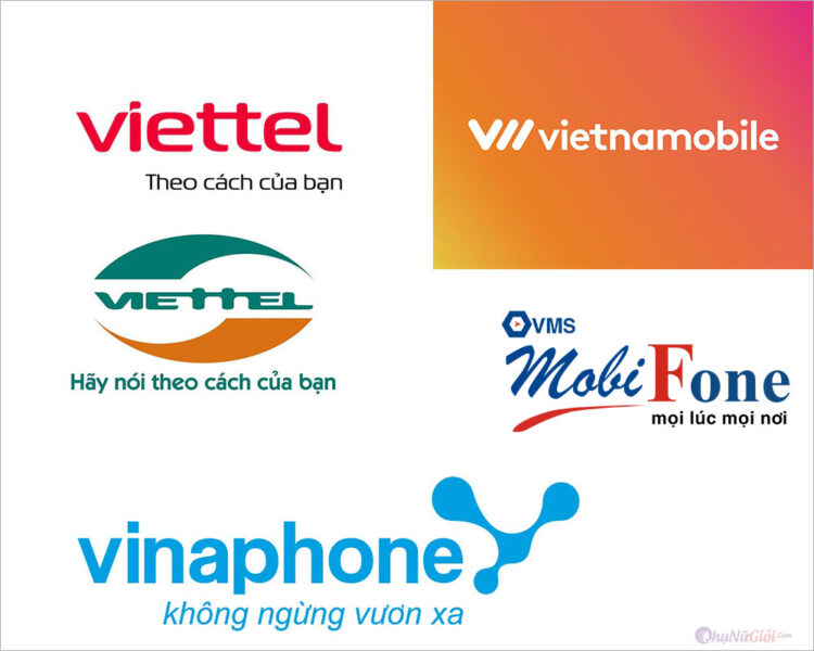 Hình ảnh logo viettel, mobifone, vinaphone, vietnamobile đẹp nhất