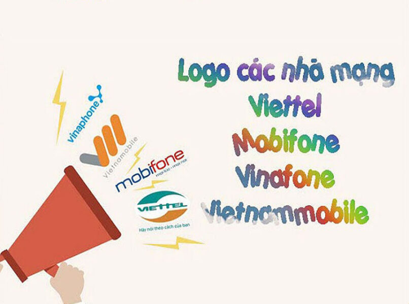 Hình ảnh logo viettel, mobifone, vinaphone, vietnamobile đẹp, sáng tạo
