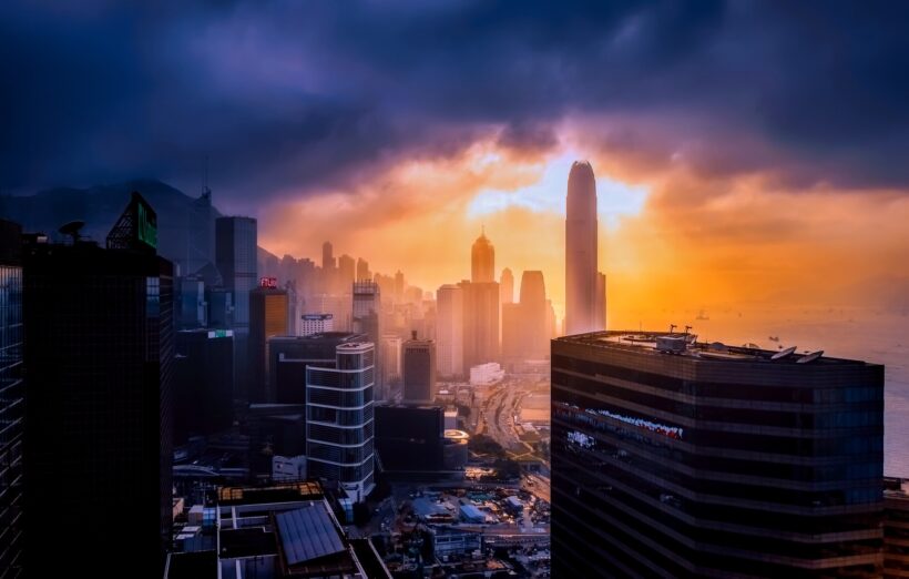 Hình ảnh nền thành phố Hồng Kông xinh đẹp