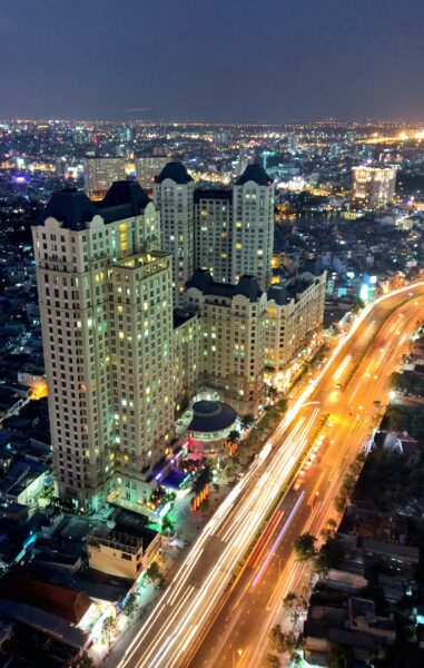 Hình ảnh nền thành phố Sài Gòn về đêm đẹp