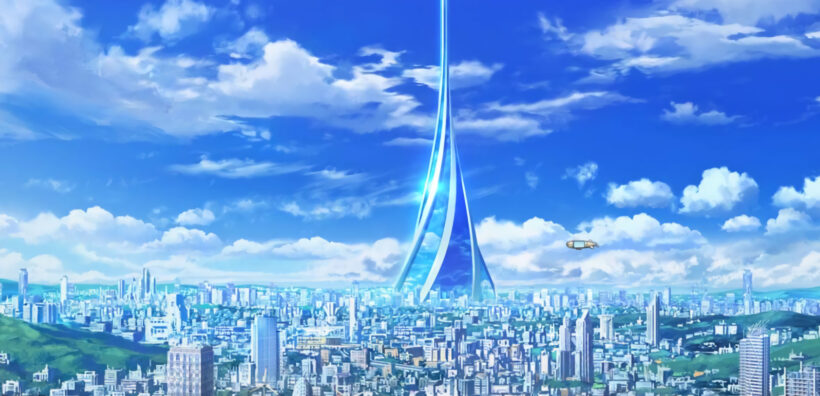 Hình ảnh nền thành phố anime đẹp