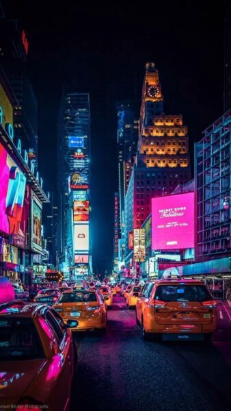 Hình ảnh nền thành phố về đêm cho điện thoại