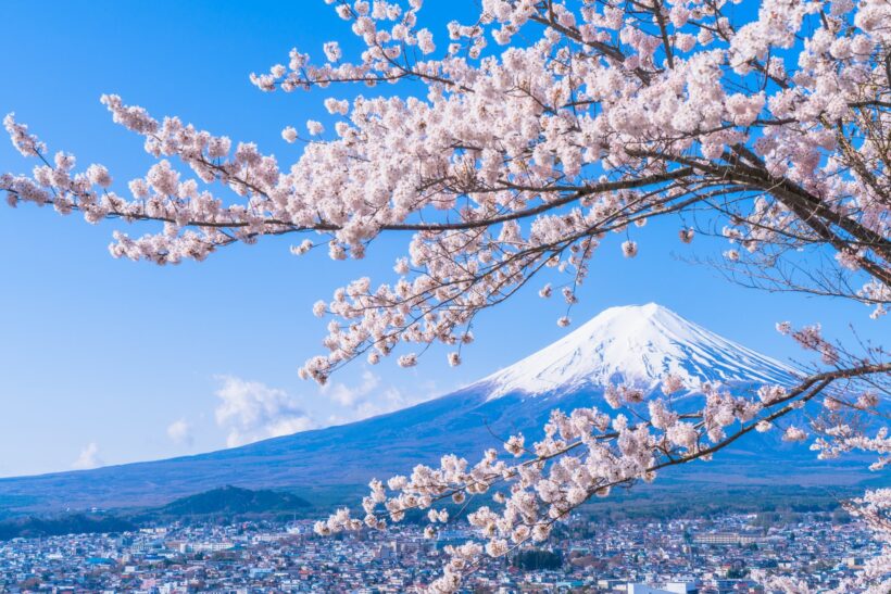Hình ảnh núi Phú Sĩ - một trong những biểu tượng của Nhật Bản