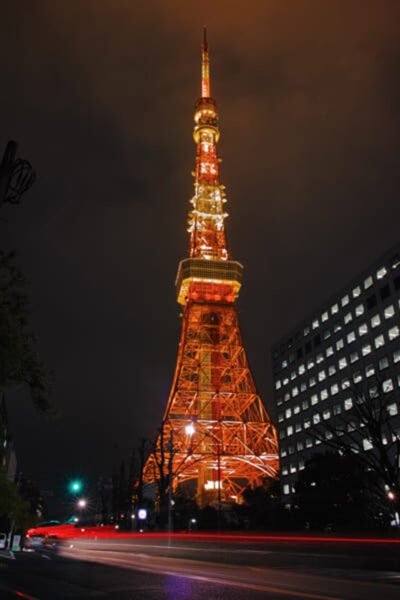 Hình ảnh tháp Tokyo chụp cận cảnh