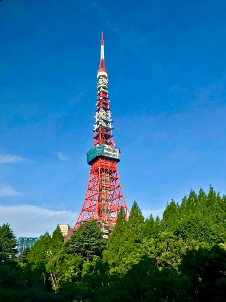 Hình ảnh tháp Tokyo khi thăm quan ban ngày