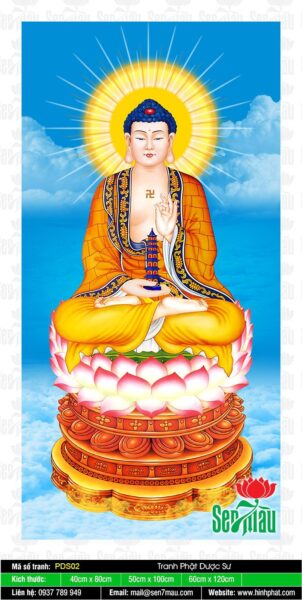 Hình ảnh tranh Phật Dược Sư