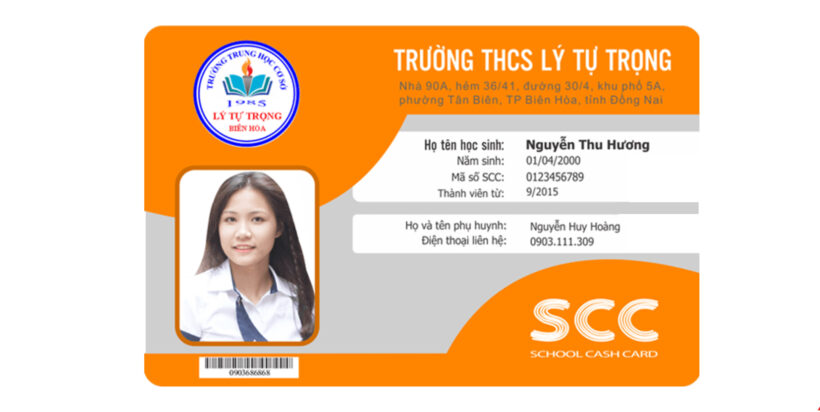 Mẫu thẻ học sinh trường THCS Lý Tự Trọng - Đồng Nai