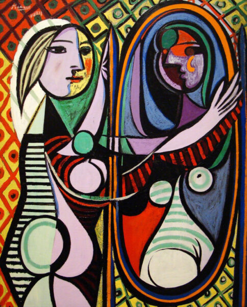 Tranh vẽ Picasso trìu tượng