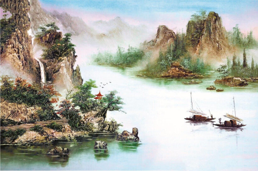 Vẽ tranh thủy mặc Trung Hoa đẹp