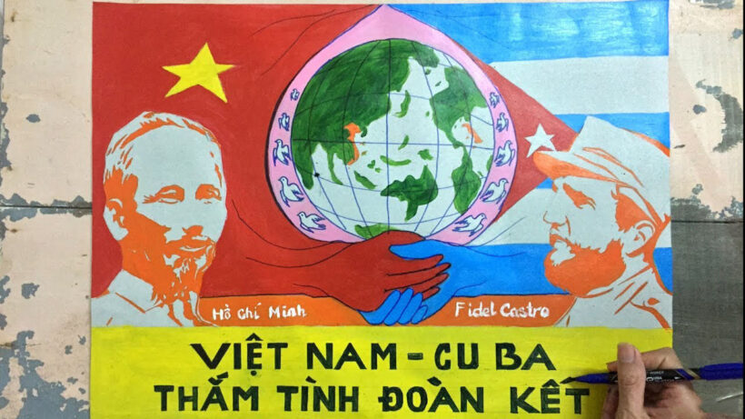 Vẽ tranh tình hữu nghị Việt Nam và Cuba ấn tượng nhất