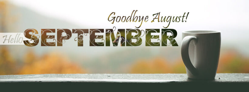 Ảnh bìa Facebook tháng 9 goodbye august hello september