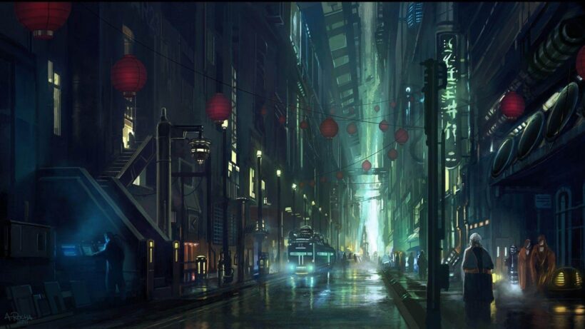 Background Anime đường phố