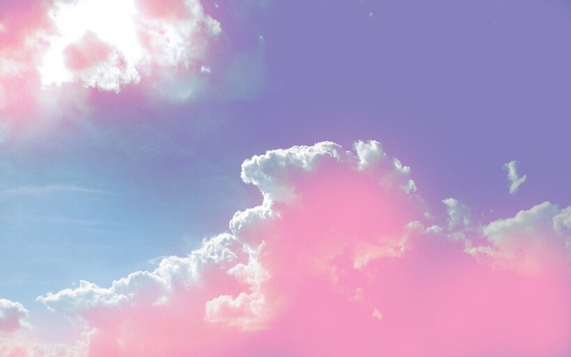 Background bầu trời - background sky mây hồng