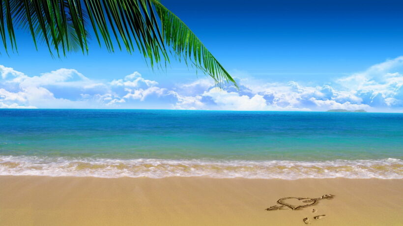 Background biển - Beach biển xanh dễ thương