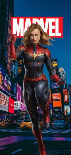 Hình ảnh Captain Marvel có chữ Marvel