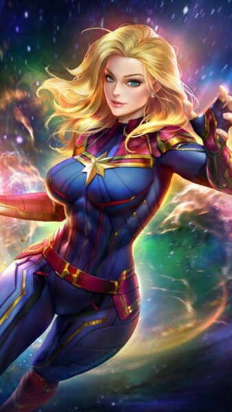 Hình ảnh Captain Marvel tóc vàng