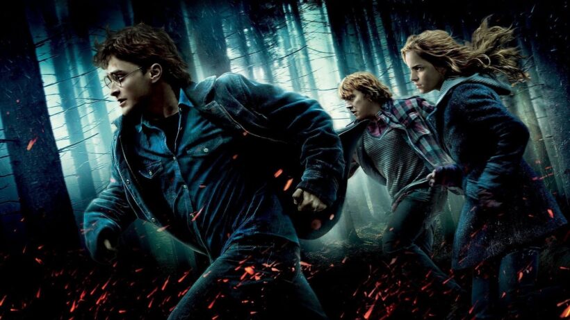 Hình ảnh Harry Potter chạy trong rừng