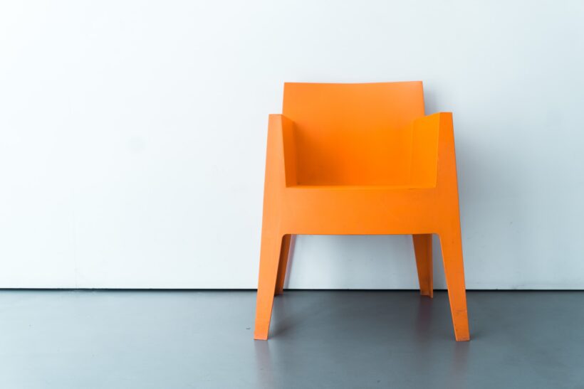 Hình ảnh ghế đẹp màu da cam