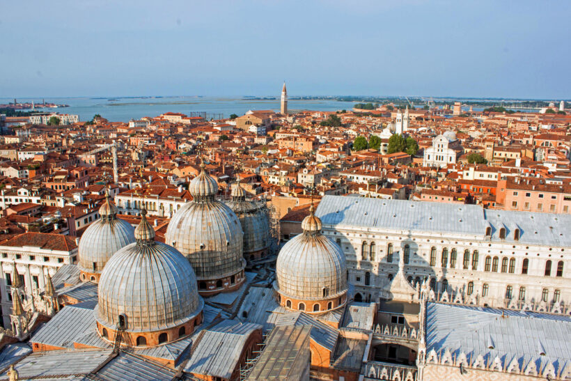 Hình ảnh thành phố Venice khi nhìn từ trên cao