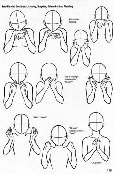 Hình vẽ cách vẽ con người ngôn ngữ cơ thể