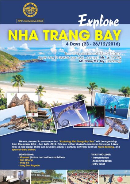 Mẫu tờ rơi du lịch Nha Trang