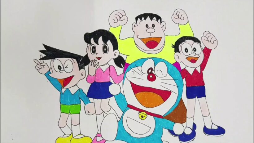 Cách vẽ Doraemon, Nobita, Shizuka Jaian Suneo