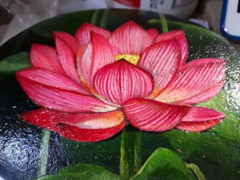 Cách vẽ hoa Sen 3D bằng bút màu