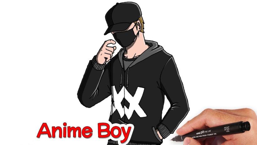 Hình vẽ anime nam boy ngầu