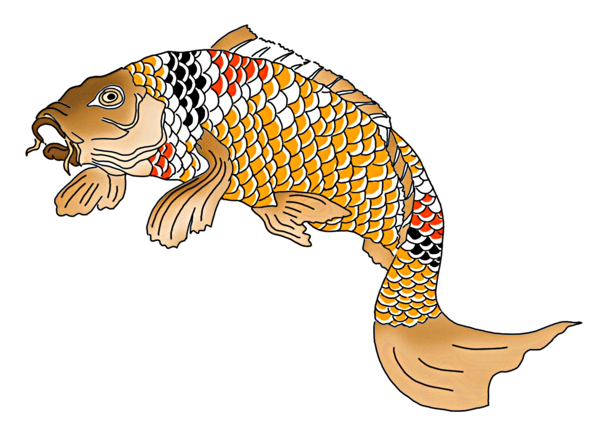 Тигр с хвостом рыбы