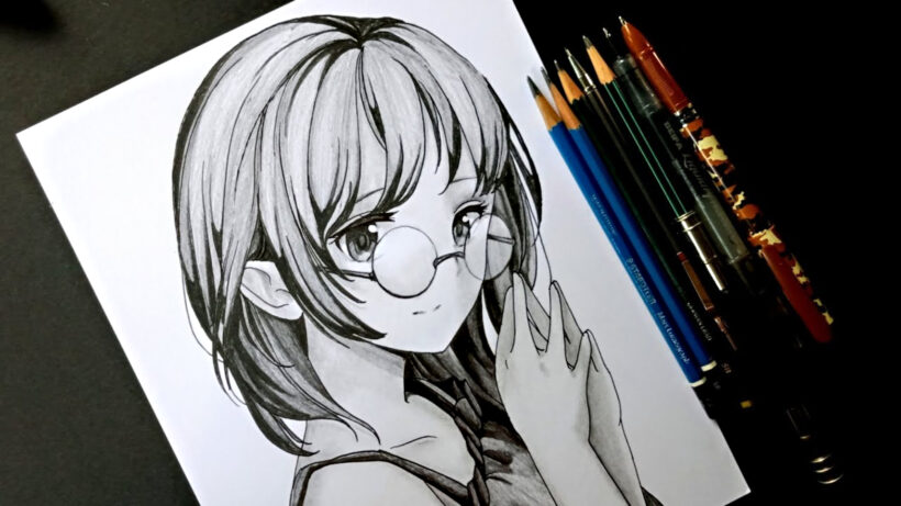 Hình vẽ cách vẽ anime nữ dễ thương