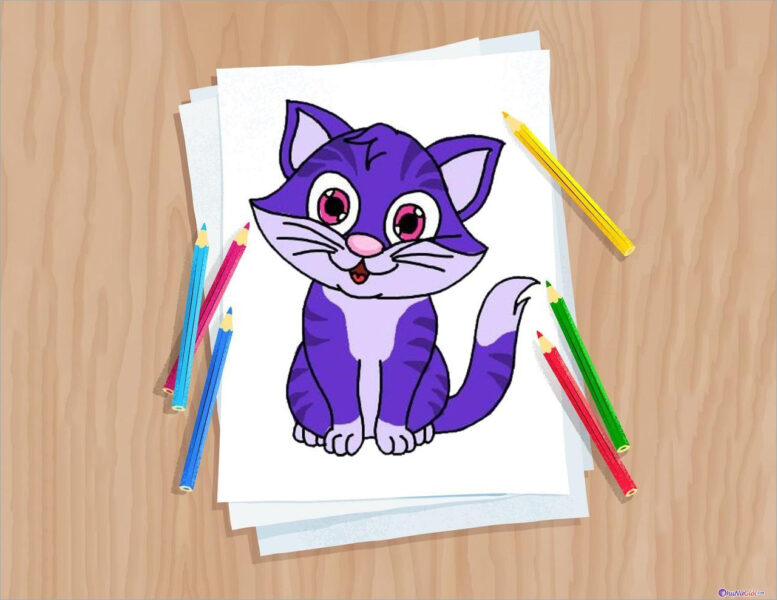 Hình vẽ, cách vẽ mèo