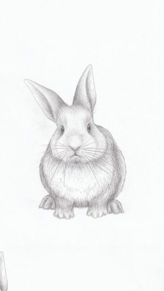 Hình vẽ con Thỏ bằng bút chì