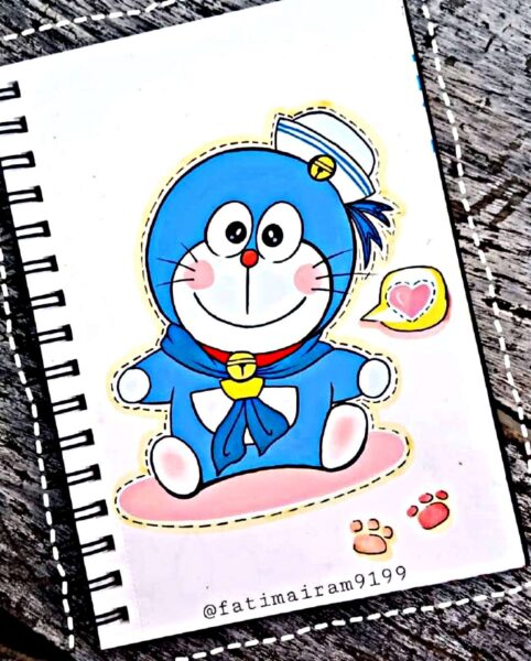 Hình Vẽ Doraemon, Cách Vẽ Doremon đơn Giản, Cute Nhất