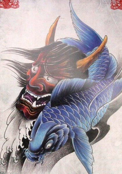 Vẽ cá chép mặt quỷ