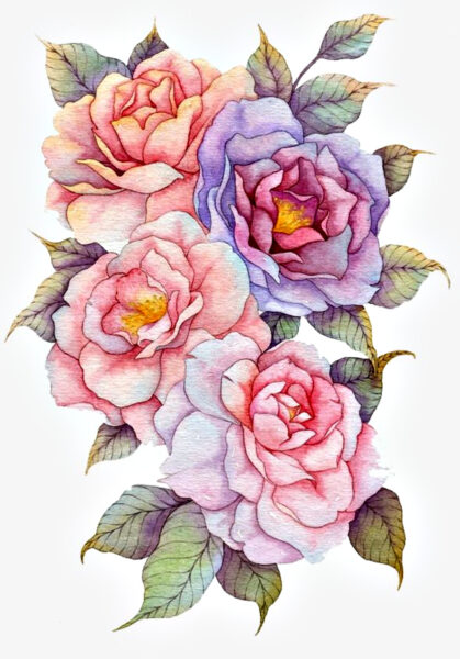 cách vẽ hoa hồng đẹp nhất